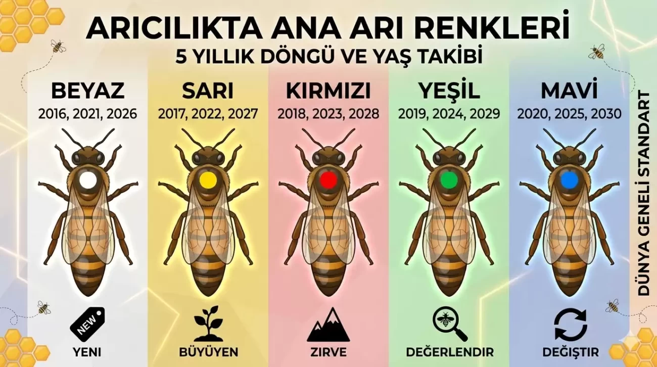 Arıcılıkta Ana Arı Renkleri